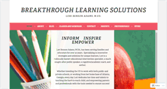 Desktop Screenshot of breakthroughlearningsolutions.com