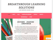 Tablet Screenshot of breakthroughlearningsolutions.com